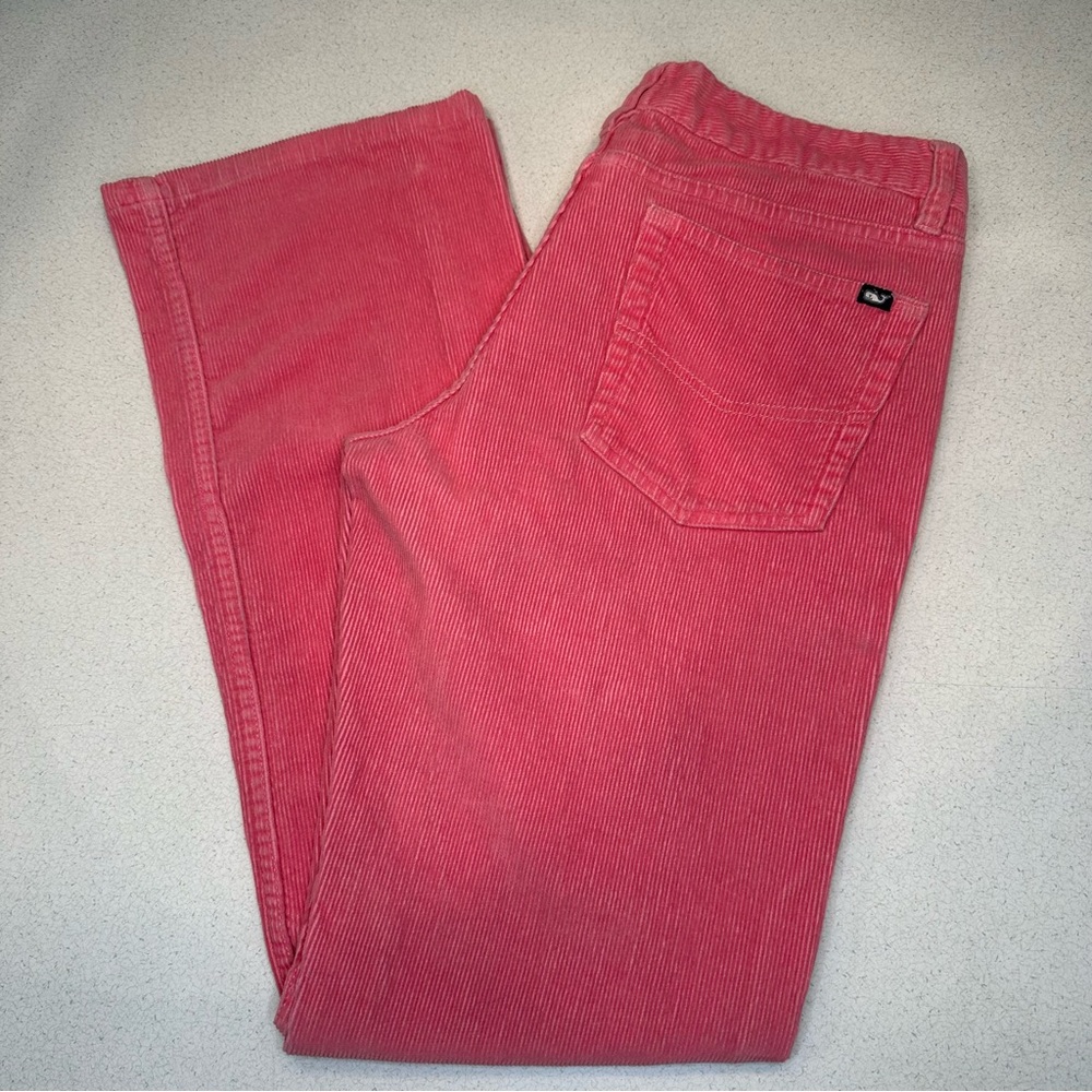 Vineyard Vines Corduroy Straight Leg Pants Pink Women’s Size 6